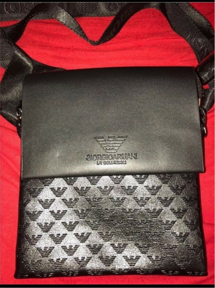 armani man bag ebay